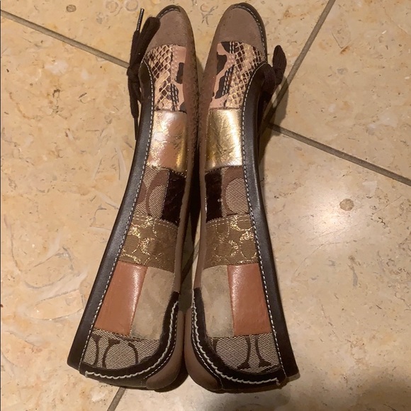 Coach Joan patchwork leather flats 7.5 - Picture 7 of 14